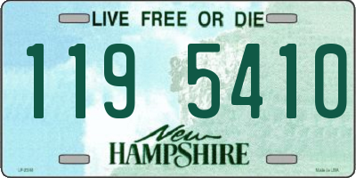 NH license plate 1195410