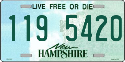 NH license plate 1195420