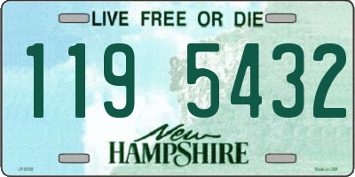 NH license plate 1195432