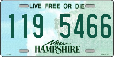 NH license plate 1195466