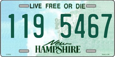 NH license plate 1195467
