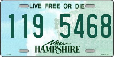 NH license plate 1195468