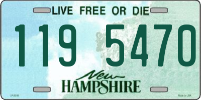 NH license plate 1195470
