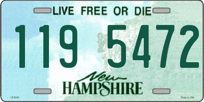 NH license plate 1195472