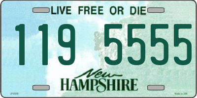 NH license plate 1195555
