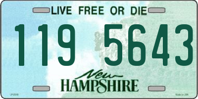 NH license plate 1195643