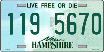 NH license plate 1195670