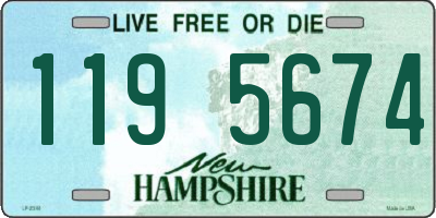 NH license plate 1195674