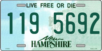 NH license plate 1195692