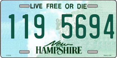 NH license plate 1195694
