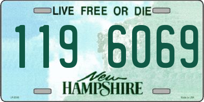 NH license plate 1196069