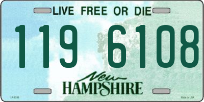 NH license plate 1196108