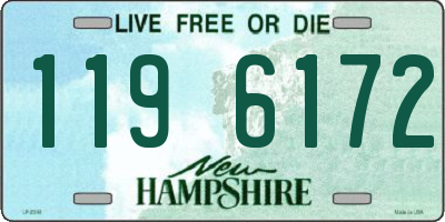 NH license plate 1196172