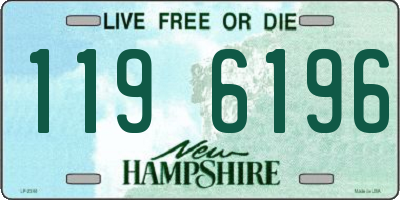 NH license plate 1196196