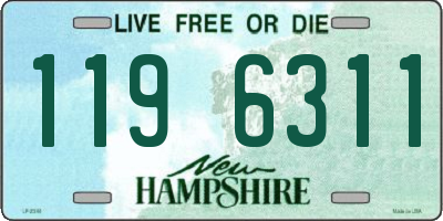 NH license plate 1196311