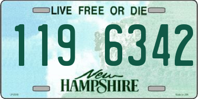 NH license plate 1196342