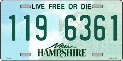 NH license plate 1196361