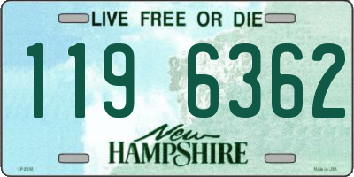 NH license plate 1196362