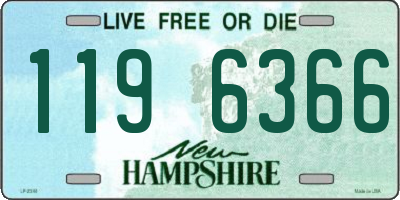 NH license plate 1196366