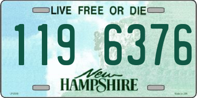 NH license plate 1196376