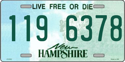 NH license plate 1196378