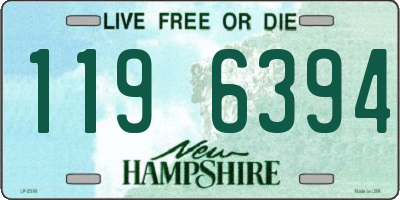 NH license plate 1196394