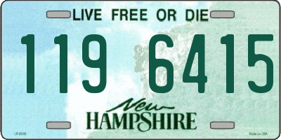 NH license plate 1196415