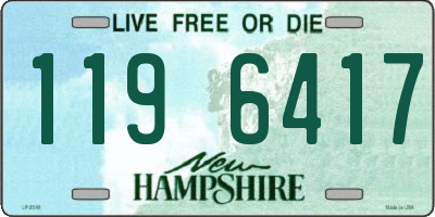 NH license plate 1196417