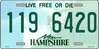 NH license plate 1196420