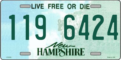 NH license plate 1196424