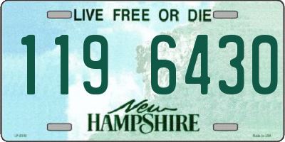 NH license plate 1196430