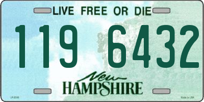 NH license plate 1196432