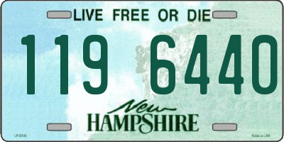 NH license plate 1196440
