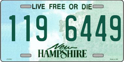 NH license plate 1196449