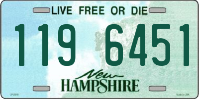 NH license plate 1196451