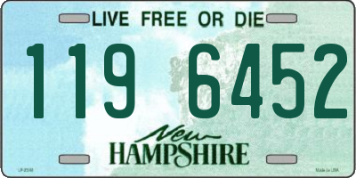 NH license plate 1196452