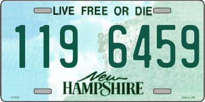 NH license plate 1196459