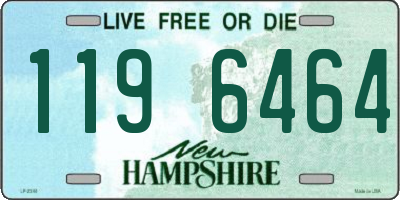NH license plate 1196464