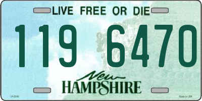 NH license plate 1196470