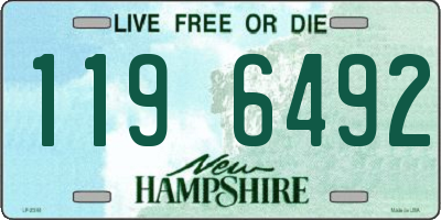 NH license plate 1196492