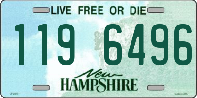 NH license plate 1196496