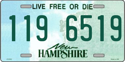 NH license plate 1196519