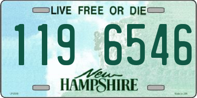 NH license plate 1196546