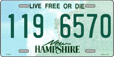 NH license plate 1196570