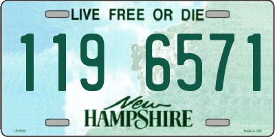 NH license plate 1196571