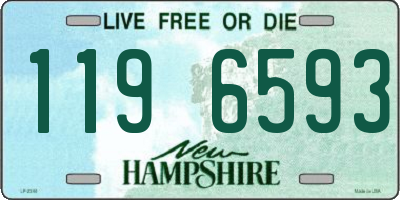 NH license plate 1196593