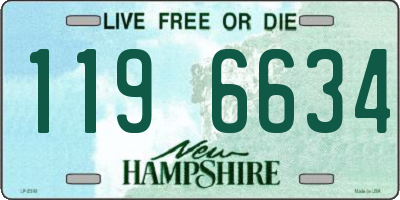 NH license plate 1196634