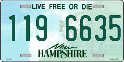 NH license plate 1196635