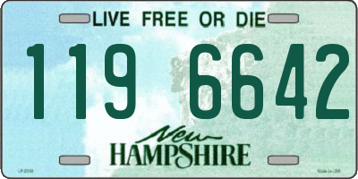 NH license plate 1196642