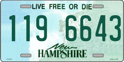 NH license plate 1196643